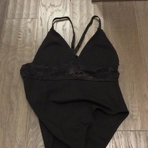 Black lace bodysuit